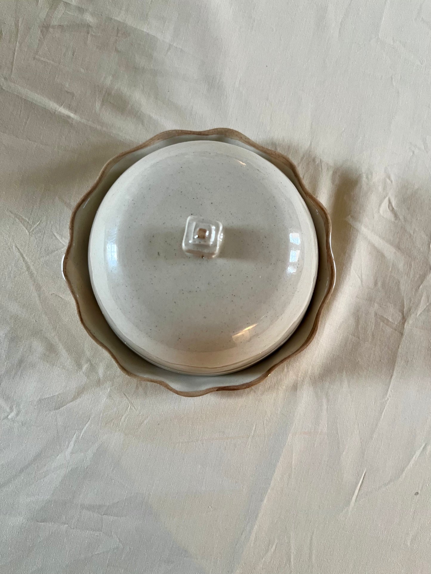 Frilly Butter Dish