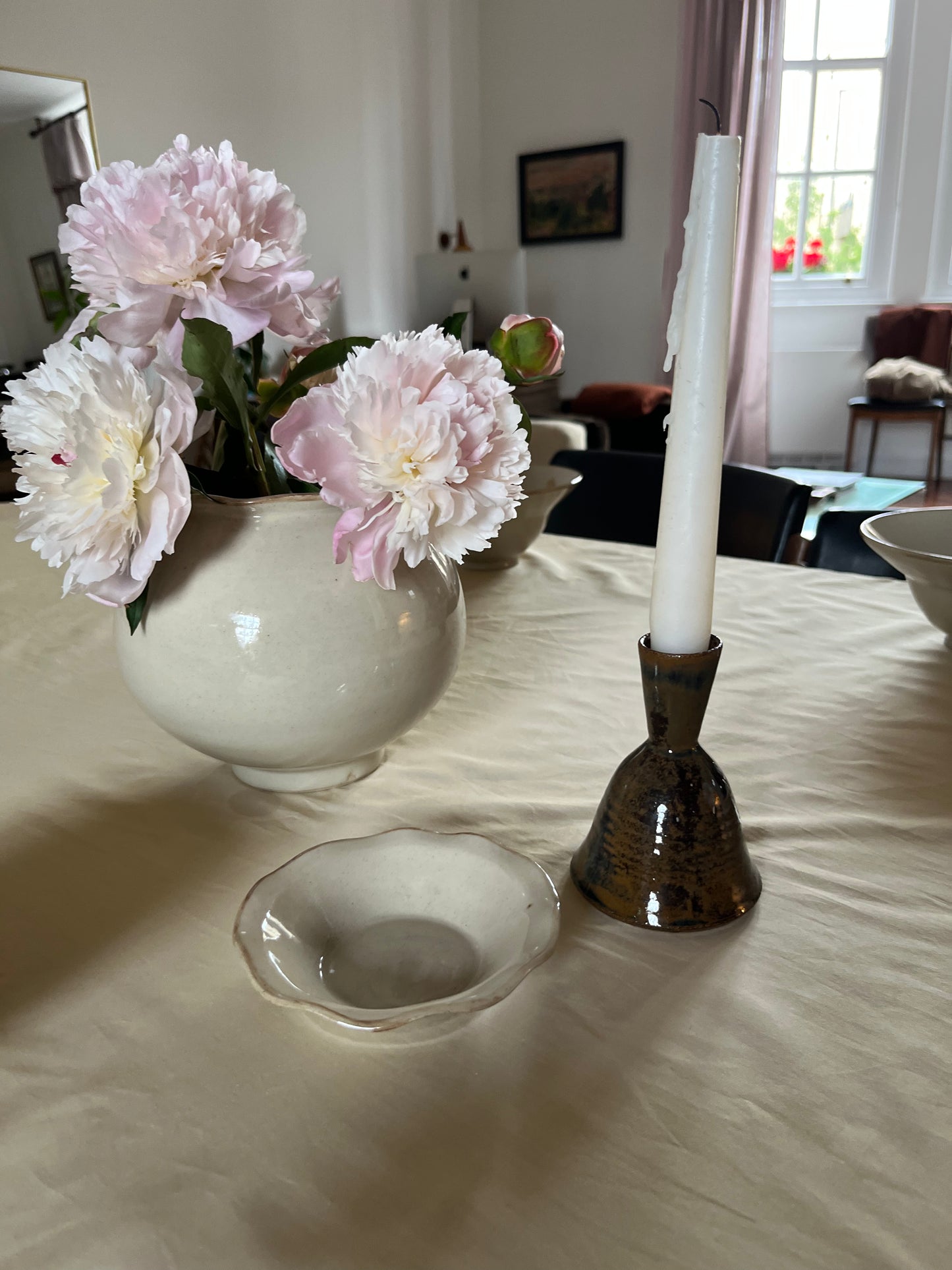 Small Chestnut Wavy Dish
