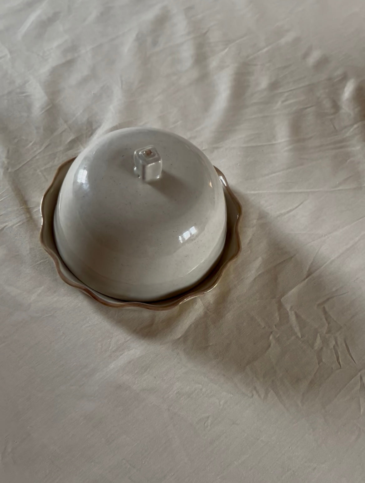 Frilly Butter Dish