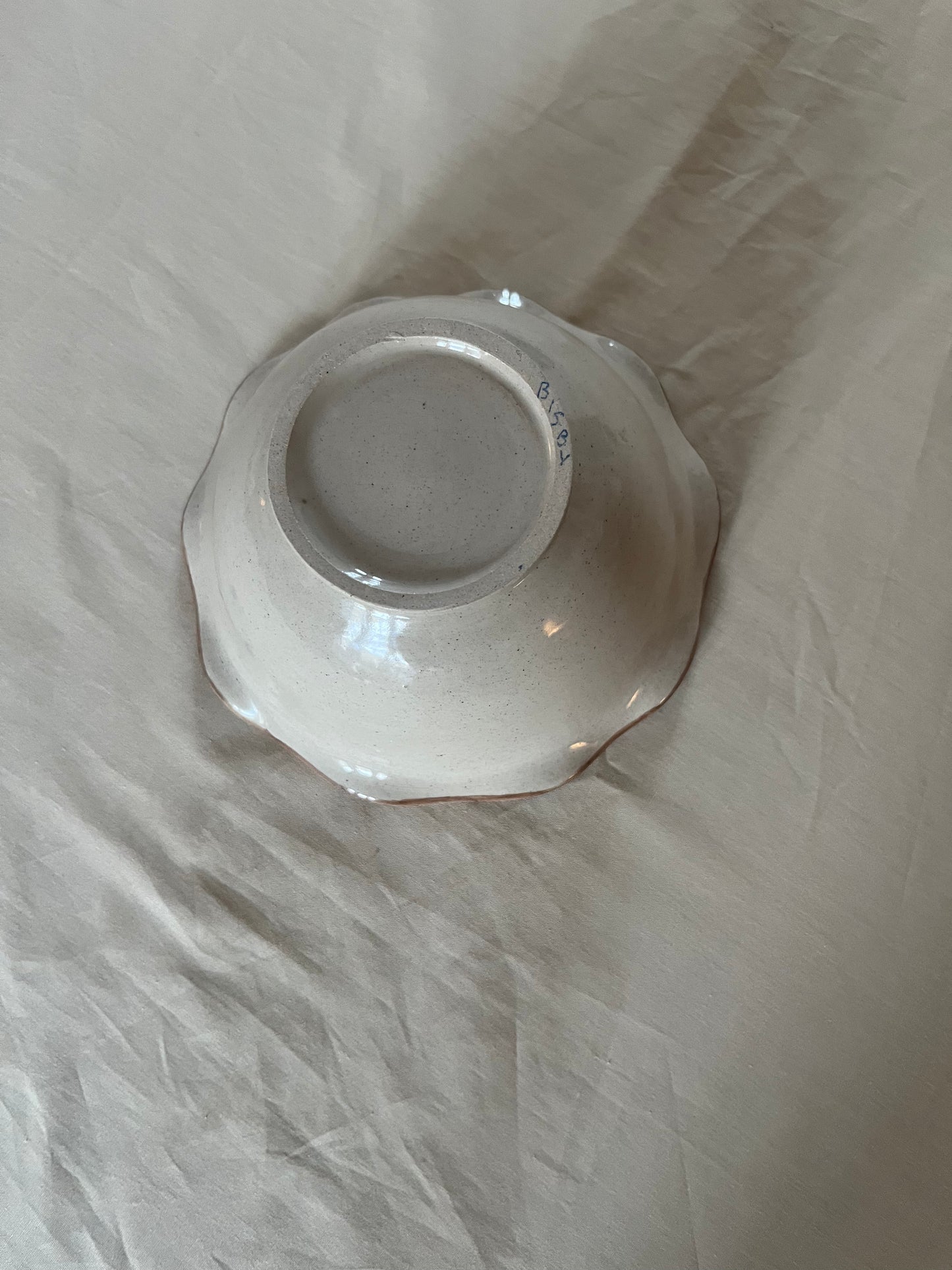 Chestnut Ruffled Snack Dish