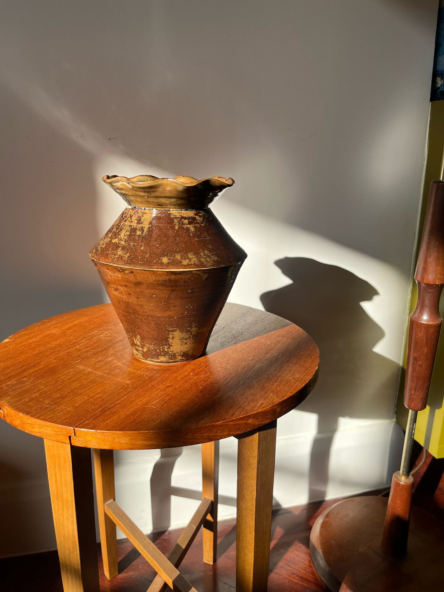 Angular Frilled-Collar Vase