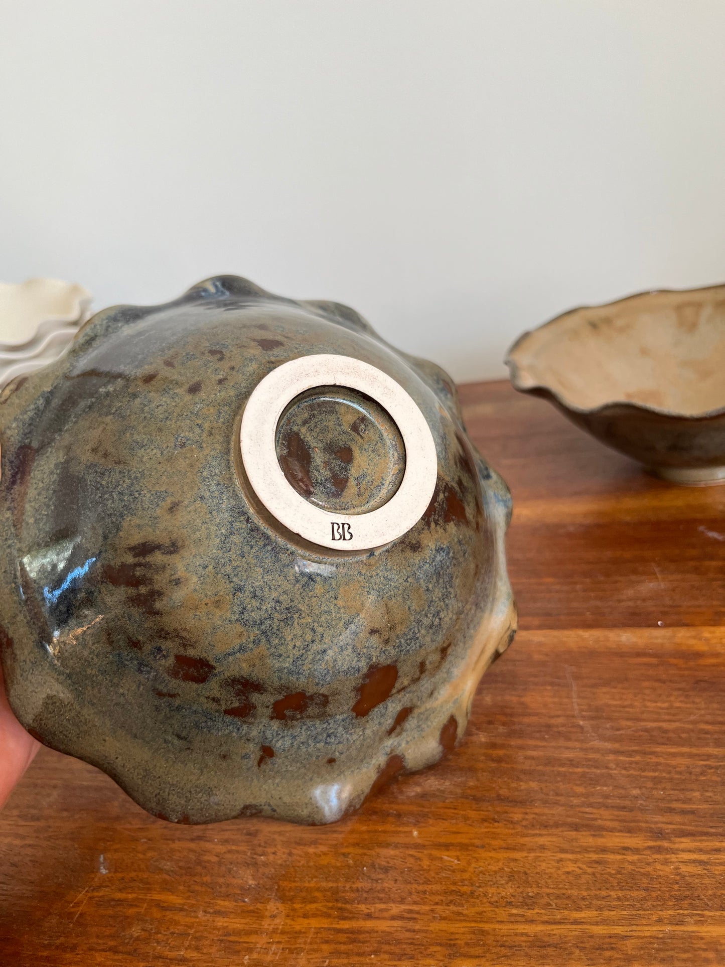Wavy Walnut Bowl