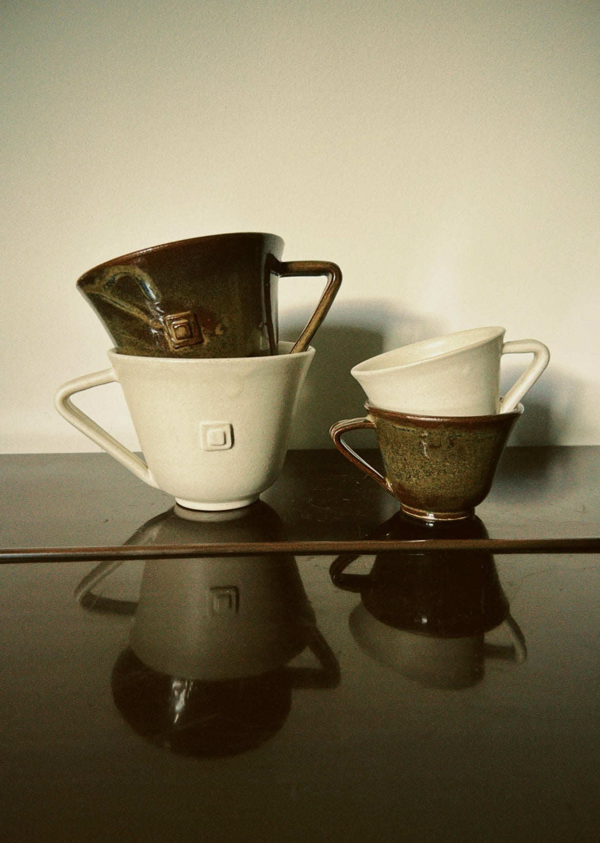 Angular Espresso Cup - Walnut