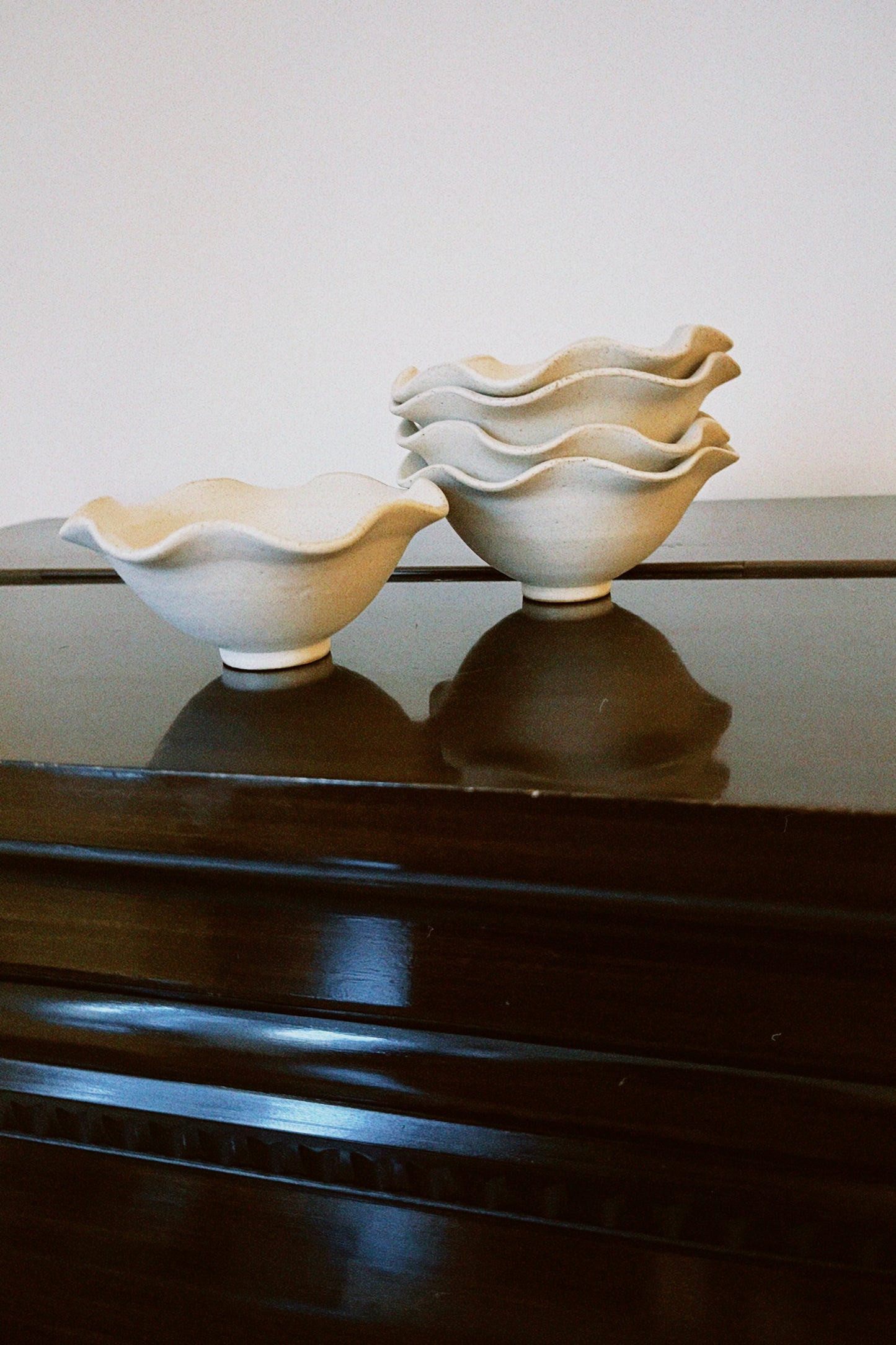 Miniature Bowl - Satin Cream